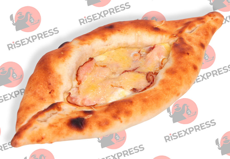 Хачапури с беконом и пармезаном